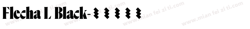 Flecha L Black字体转换